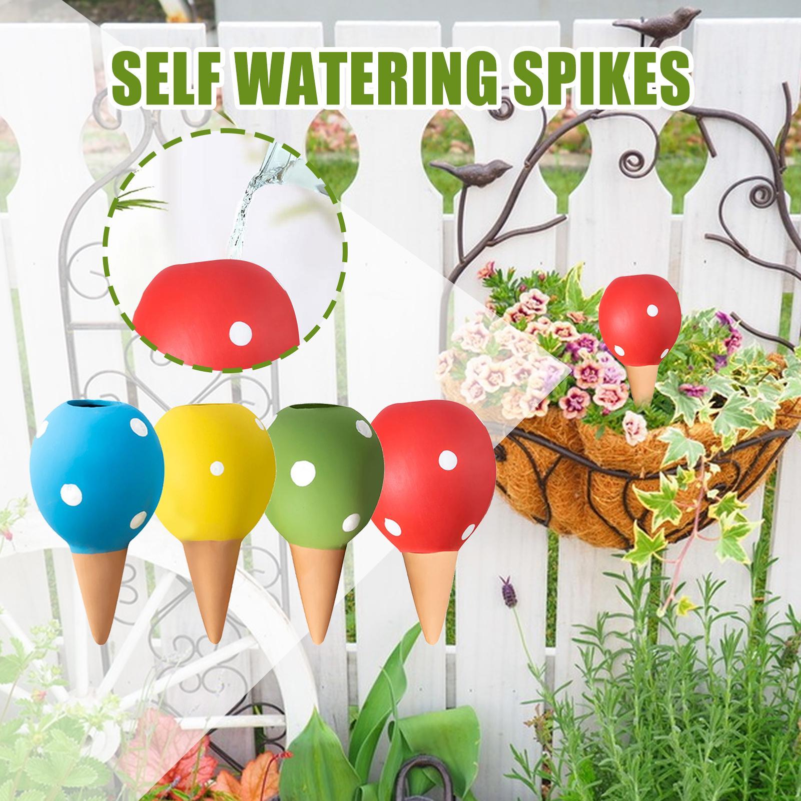 Automatic Plant Waterer - Terrakotta-Bewässerungsspikes, selbstbewässernde Pflanzentropfer-Spike, automatisches Tropfbewässerungssystem-Sets für