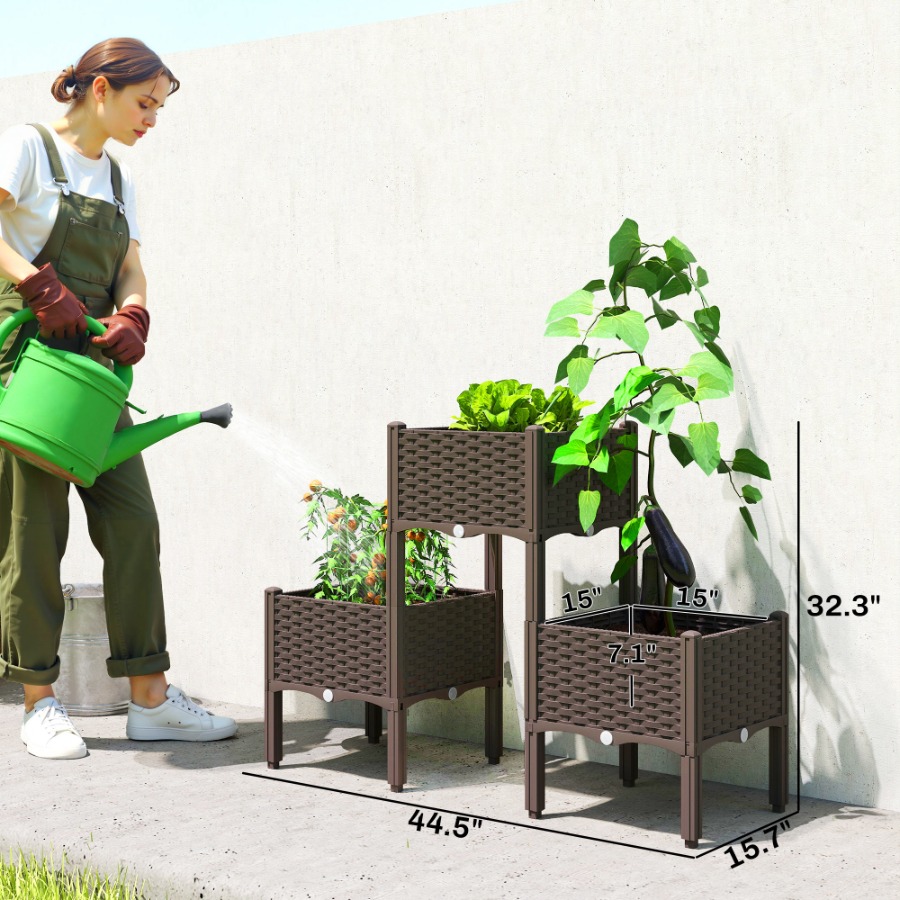 Kunststoff-Hochbeet mit Beinen – Self-Watering Planter Bewertung und Preis