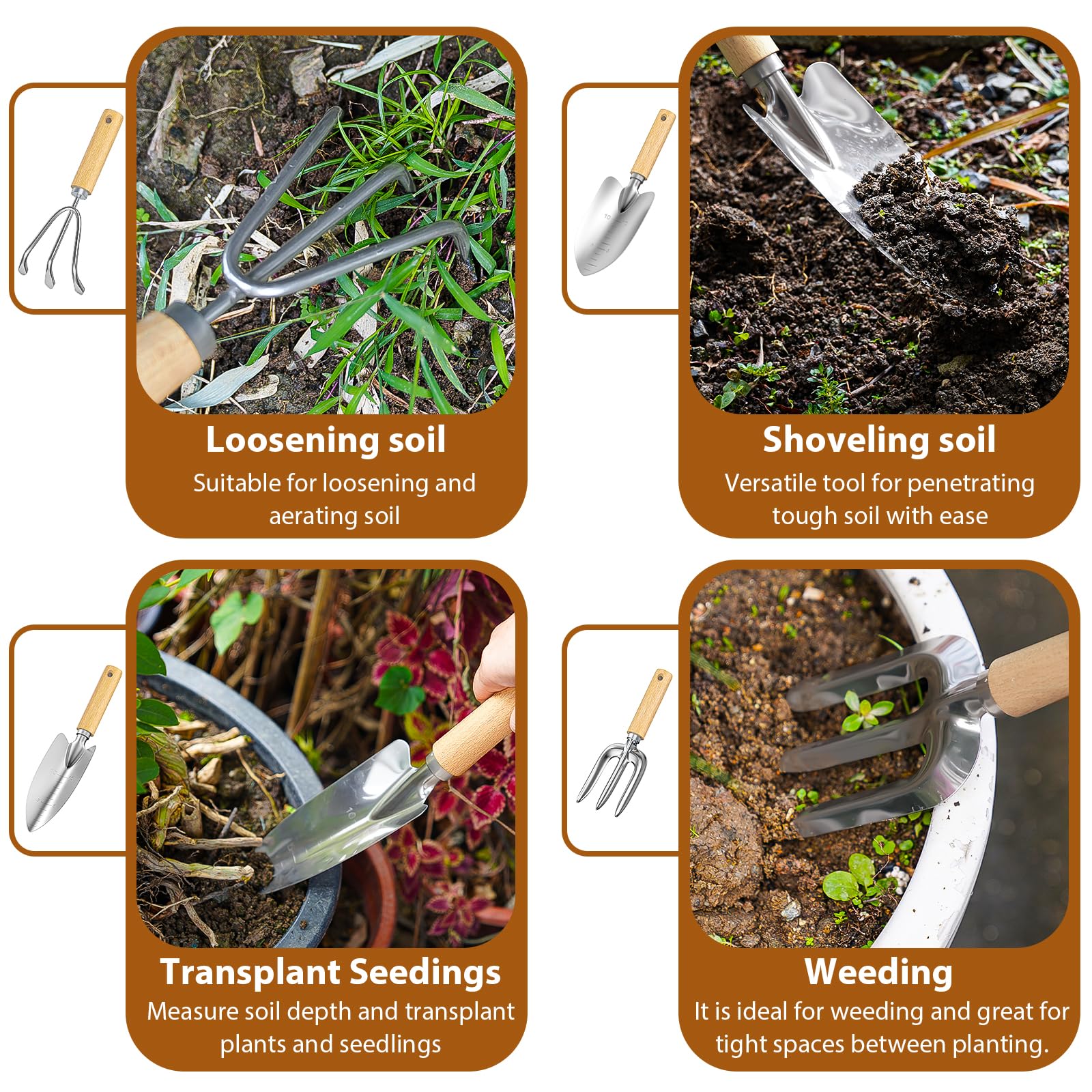 9-teiliges Garten-Handwerkzeug – Spade Digging Fork Bewertung und Preis