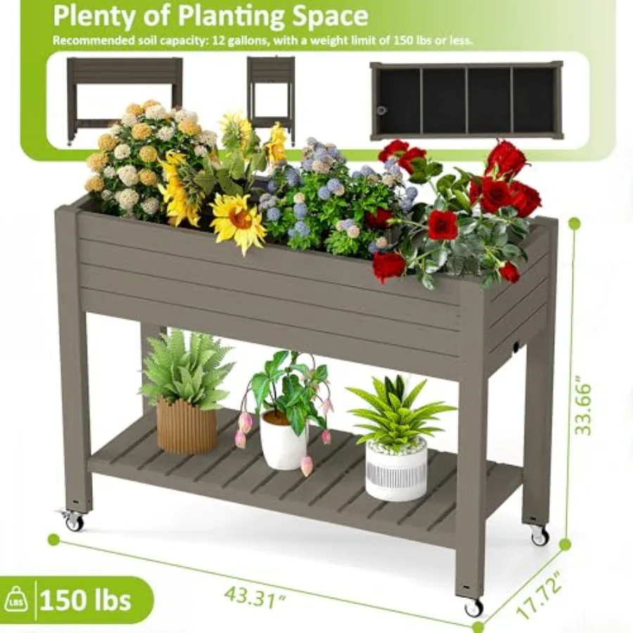 Erhöhtes Hochbeet mit Beinen,  – Self-Watering Planter Bewertung und Preis