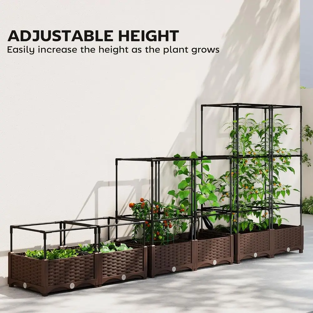 Hochbeet mit Rankgitter, 46,5  – Self-Watering Planter Bewertung und Preis