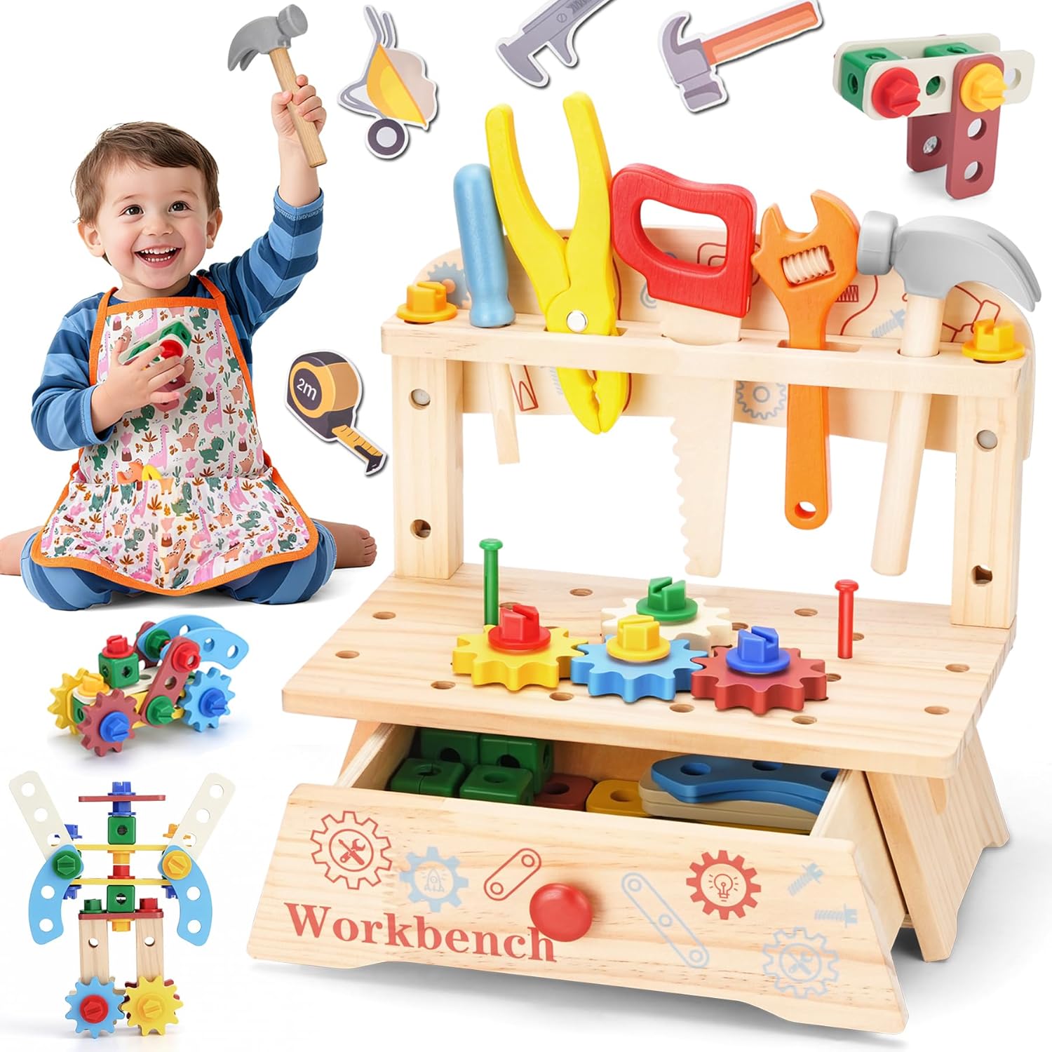 Holzwerkzeugbank für Kinder, M – Gardening Tools Girls Bewertung und Preis