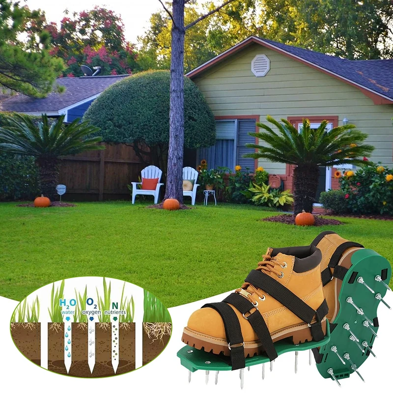 1 Paar Rasenbelüfter-Sandalen  – Gardening Tools Revit Bewertung und Preis