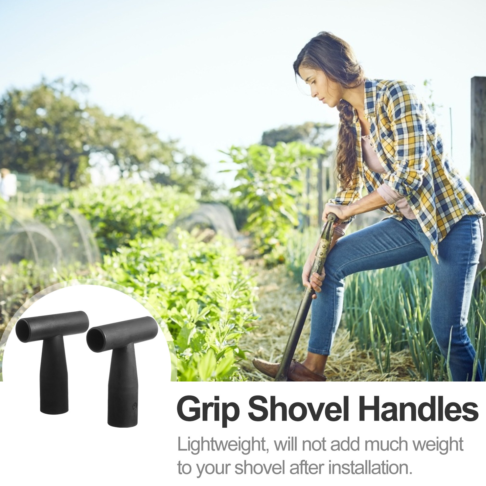 2 Stück T-förmiger Kunststoff- – Spade Digging Fork Bewertung und Preis