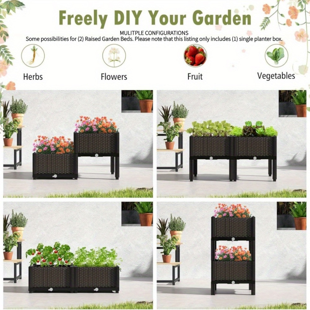 Garten-Hochbeet, Erhöhter Blum – Self-Watering Planter Bewertung und Preis
